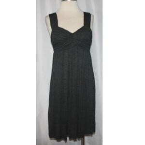 Junior's Candies Heather Dark Gray Cut Hem Ruched Bust Sundress Size Small